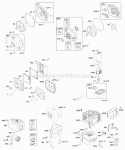 Air Cleaner Exhaust System Gear Reduction Diagram and Parts List for  Briggs and Stratton Engine